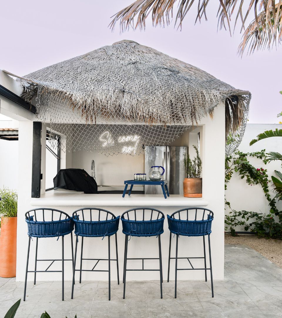 Custom outdoor furniture in Casa Blanca Sur, Cerritos Beach Baja California Sur