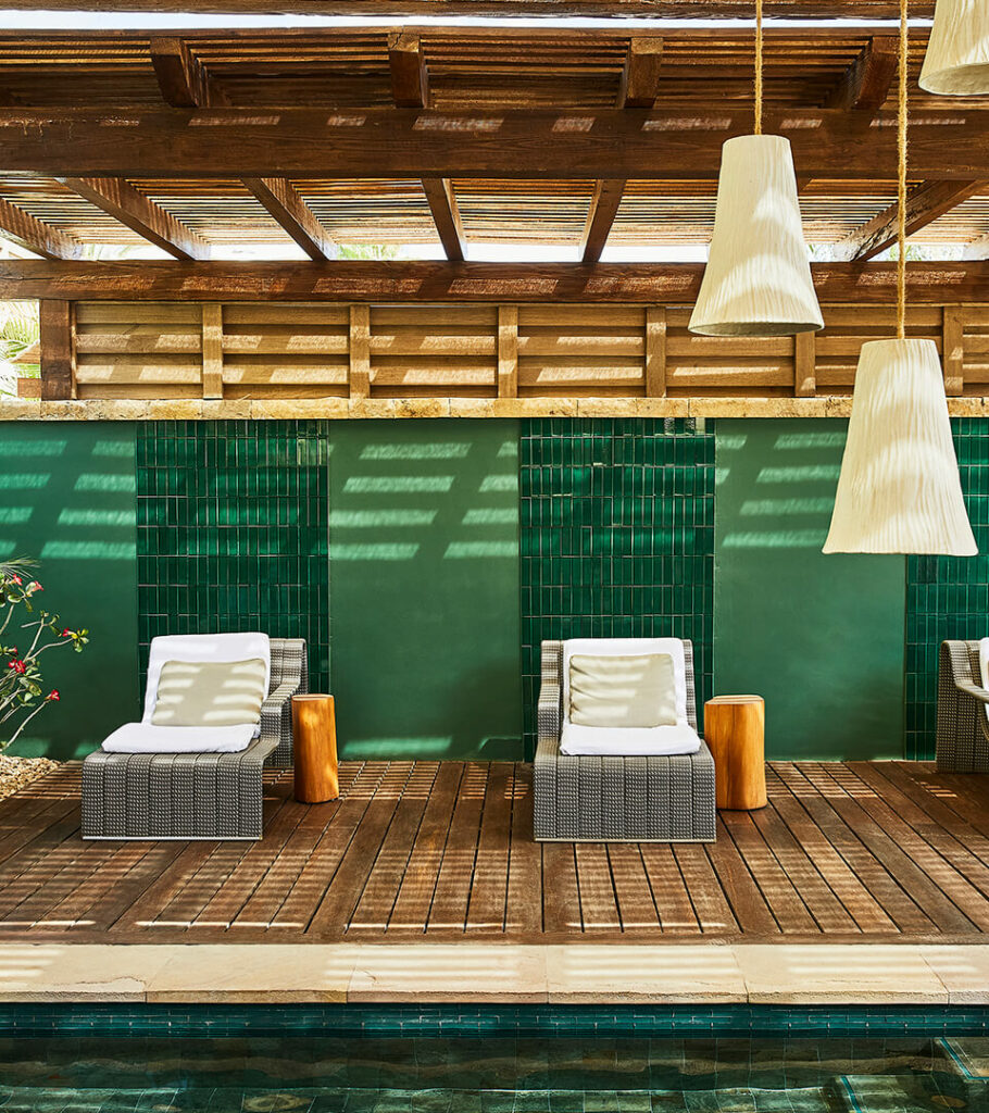 The Well Spa Chileno Bay, Mexico. Hospitality Bespoke furniture design.